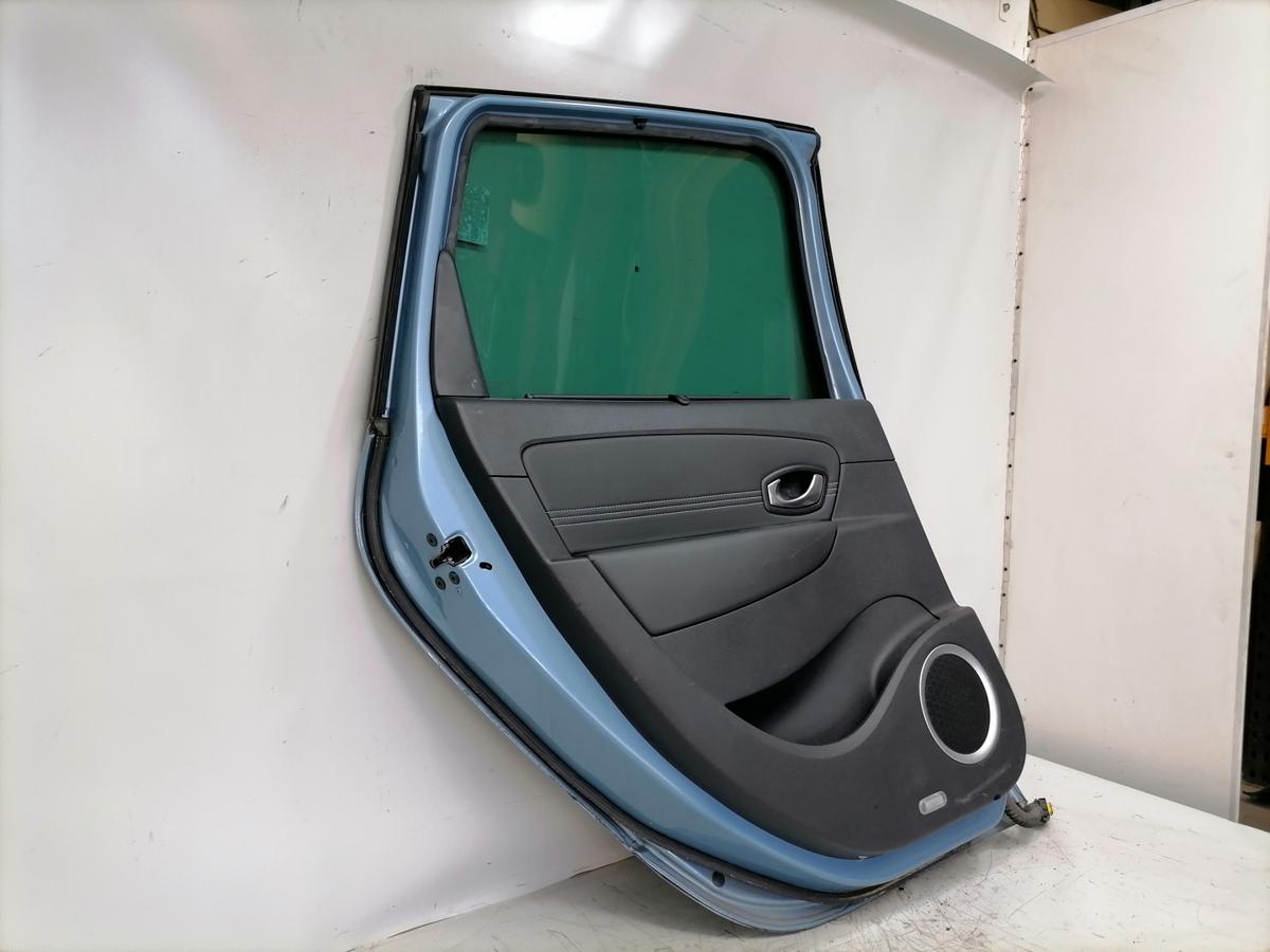 Renault Scenic 3 original T&uuml;r hinten links Terpa Hellblaumetallic Rohbau Bj.2011